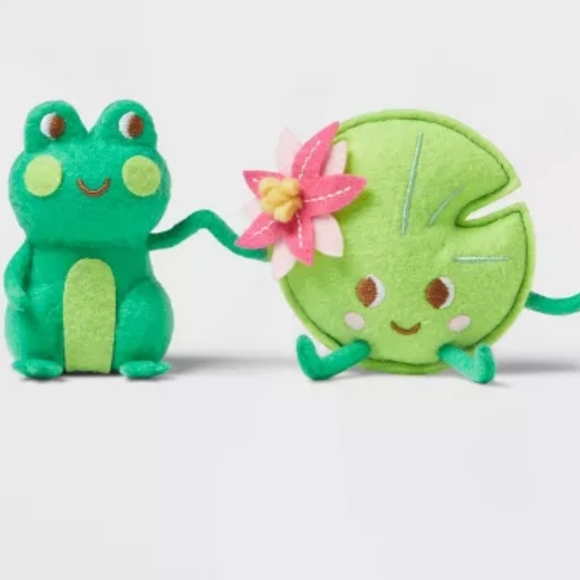 Spritz Other - Felt Frog and Lilypad Duo Easter Figurine - Spritz™ 2025